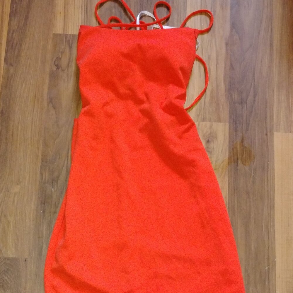 Spaghetti strap fitted summer dress
